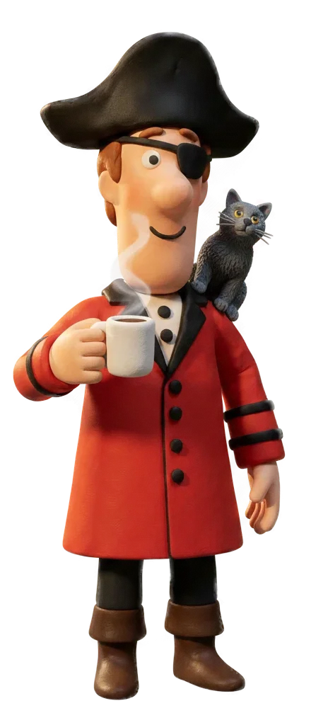 Captain with Coffee